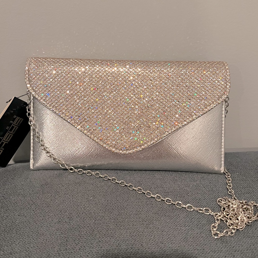 Silver Clutch/Crossbody
